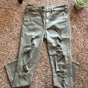 MOVING SALE FINAL PRICE Olive High-Rise AE Jegging